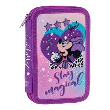 DOUBLE DECKER PERNICA PUNA 2 ZIP MINNIE MOUSE STAY MAGICAL